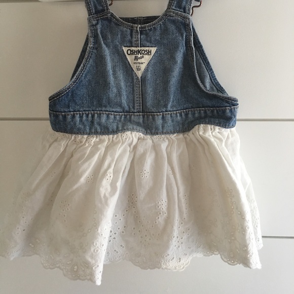 OshKosh Denim Overall Dress | 18 Mos - Picture 3 of 5
